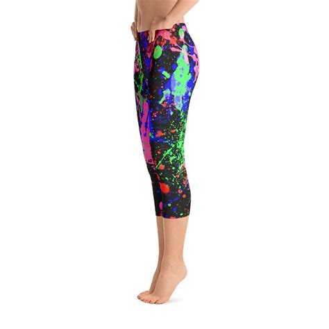 neon leggings stretch pants for women over 60