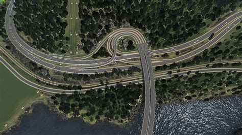 Hillside Trumpet Interchange : CitiesSkylines