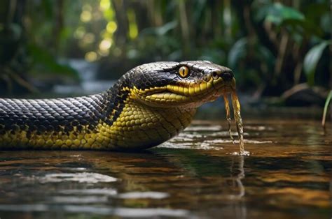 Premium Photo | Giant anaconda in amazon rainforest