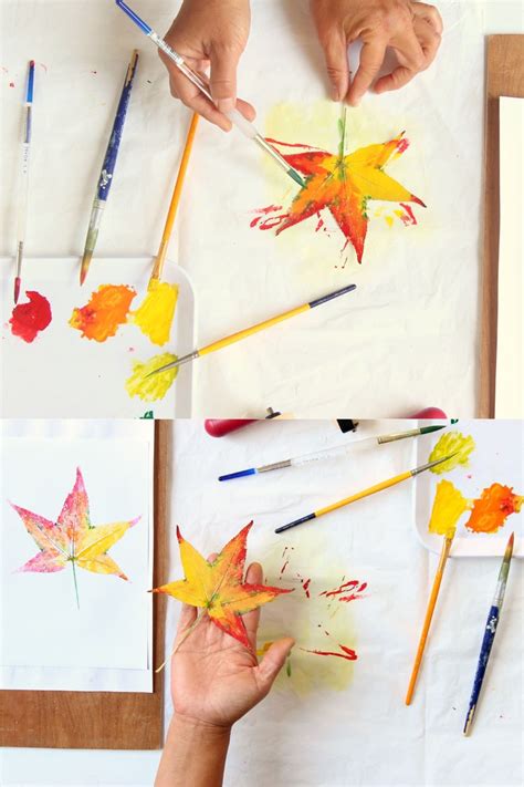 5 Minute Beautiful Leaf Prints Art (& 3 Secret Tips) - A Piece Of Rainbow