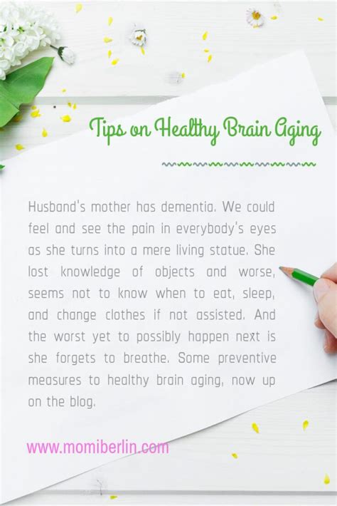 Tips on Healthy Brain Aging - Momi Berlin