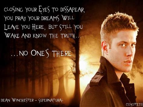 Dean Sad Supernatural Quotes. QuotesGram