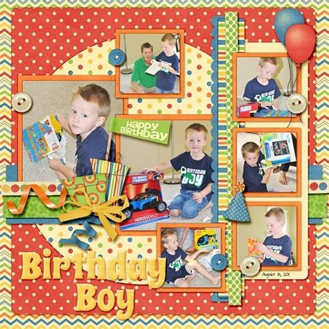 birthday scrapbooking layouts | Visit sweetshoppedesigns.com | Birthday scrapbook layouts ...