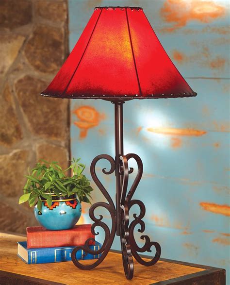 Tucson Iron Table Lamp | Rustic lamps, Table lamp, Rustic table lamps