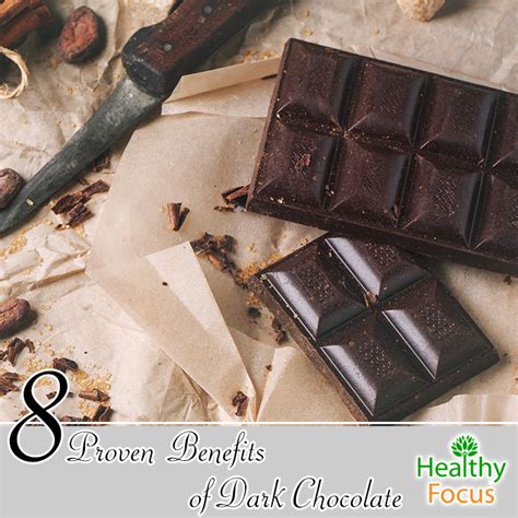 8 Proven Benefits of Dark Chocolate - Healthy Focus