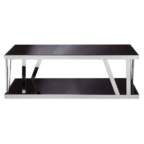 Ackley Black Glass Coffee Table | Modern Furniture | Coffee Tables