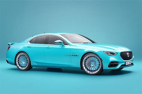 Premium AI Image | Luxury blue car