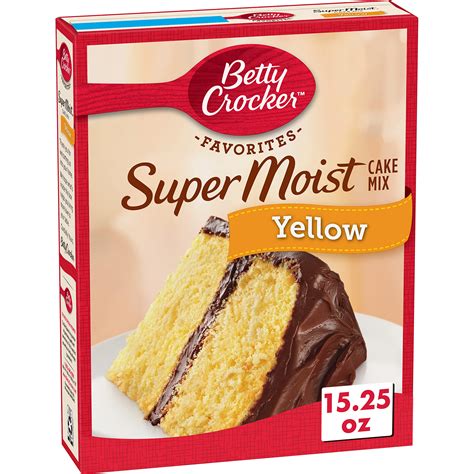 Buy Betty Crocker Super Moist Yellow Cake Mix, 15.25 oz Online at ...