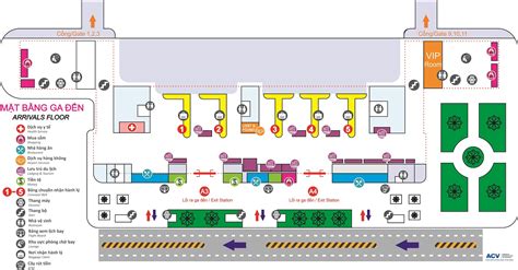 Noi Bai International Airport Hanoi: Map, Arrival vs Departure