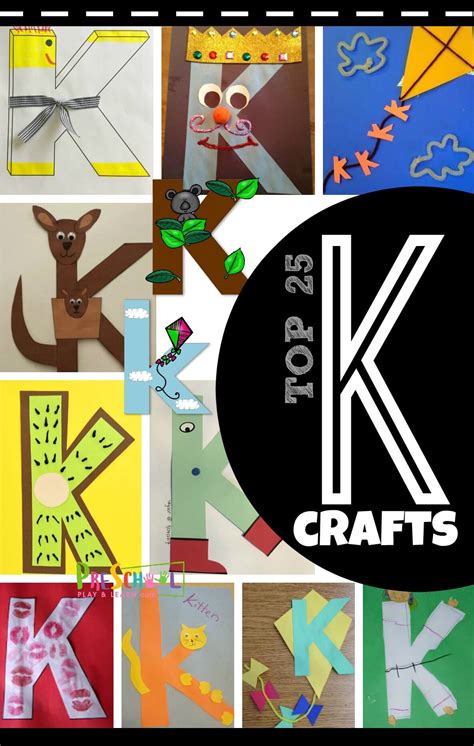 TOP 25 Letter K Crafts for Preschoolers