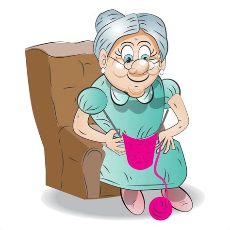 Grandma Cartoon Character and Illustration 2831488 Vector Art at Vecteezy