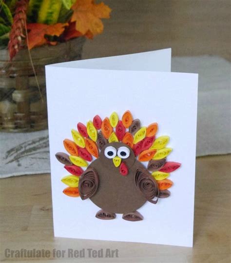 Quilled Thanksgiving Cards for Kids - Red Ted Art's Blog