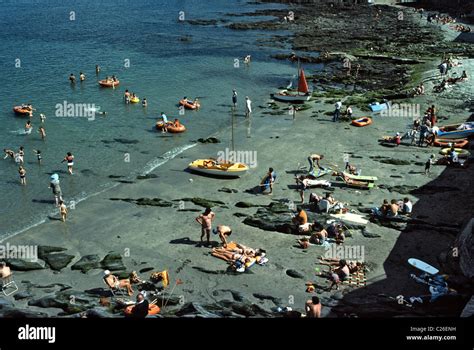 West coast of England beach scene Stock Photo - Alamy