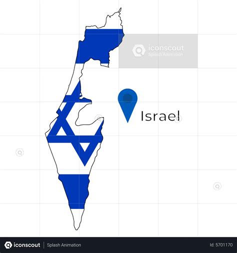 Israel flag map Flag Animated Illustration download in JSON, LOTTIE or ...