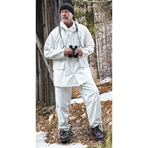 2 - Pc. Used Norwegian Military Surplus Snow Camo Suit, White - 222859 ...