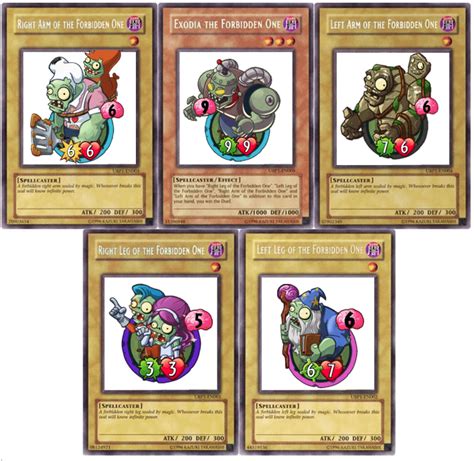 The Five Pieces of EXODIA : r/PvZHeroes