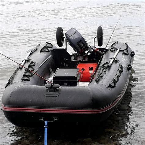 Inflatable boat dinghy rib tender yamaha 15hp Outboard motor boat ...