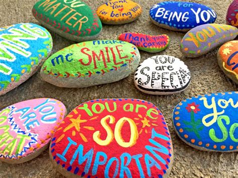 Kindness Rocks, Gratitude Rocks, painted Rocks, Buddy Project ...