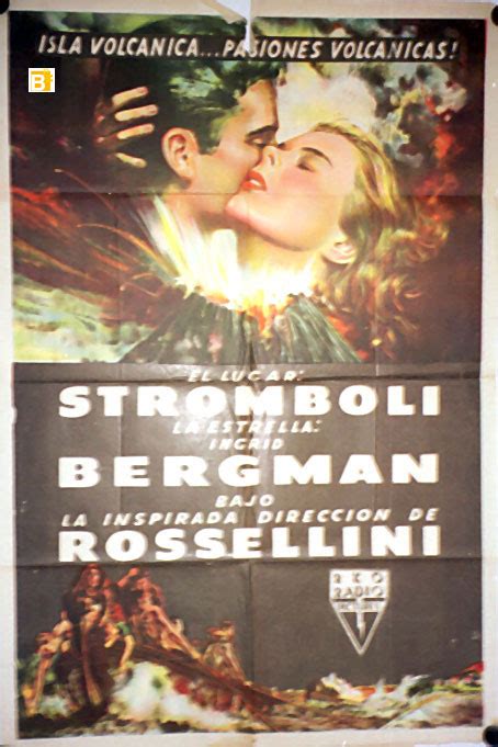 "STROMBOLI" MOVIE POSTER - "STROMBOLI, TERRA DI DIO" MOVIE POSTER