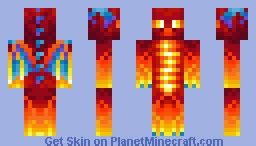 Dragon Fire Minecraft Skin