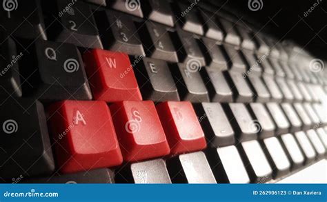 Abstract Keyboard Red and Black Stock Image - Image of keyboard ...