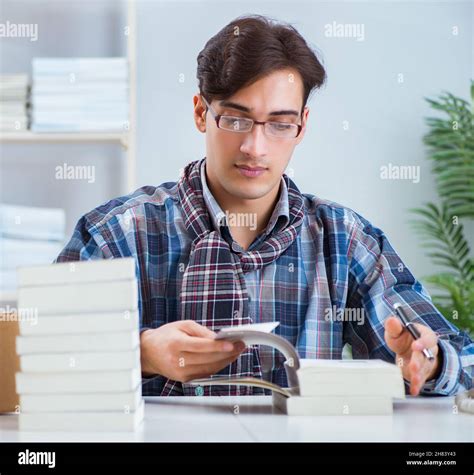 The writer presenting his books to public Stock Photo - Alamy