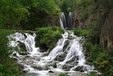 Roughlock Falls Spearfish Canyon South Dakota cascade waterfall wallpaper | 2048x1385 | 169354 ...