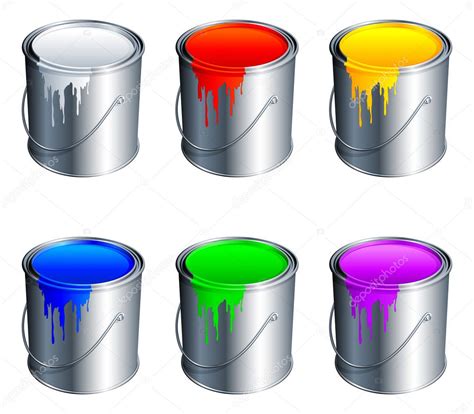 Paint buckets. — Stock Vector © timurock #2622116