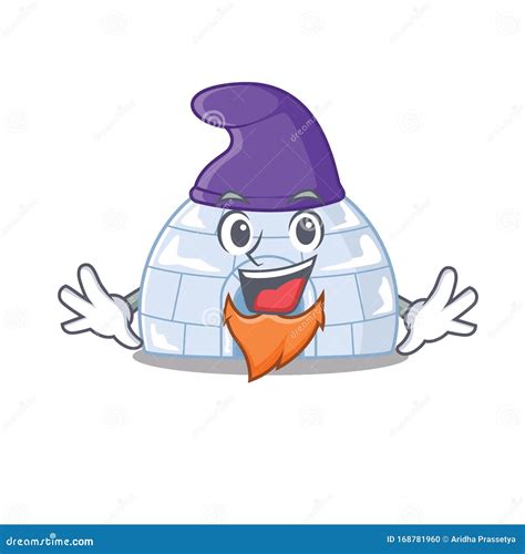 Funny Igloo Cartoon Mascot Performed As an Elf Stock Vector - Illustration of eskimo, cold ...