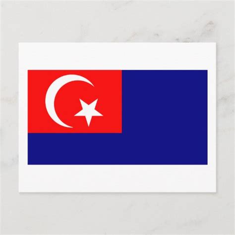 Johor flag postcard | Zazzle.com