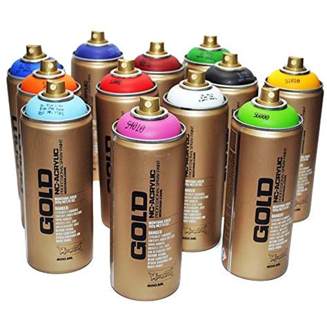 Montana Gold Premium Spray Paint 400ml Main Colors Set of 12 | Pricepulse