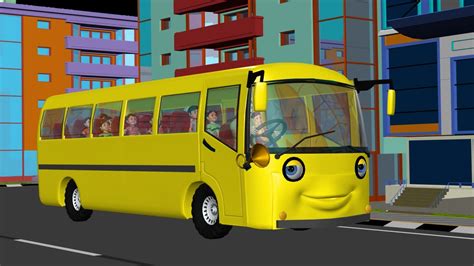 The Wheels on the Bus go round and round - 3D Animation... | Doovi