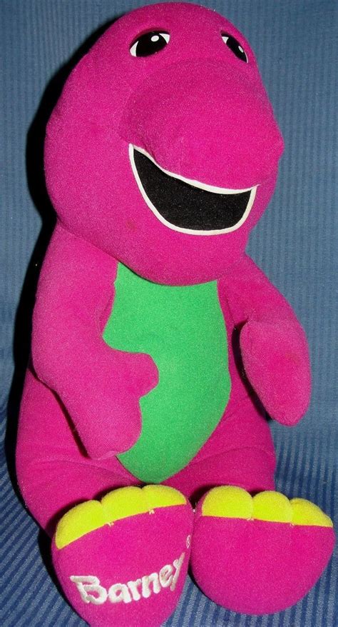 Vintage BARNEY THE DINOSAUR TALKING/INTERACTIVE 18" Plush (1996 ...