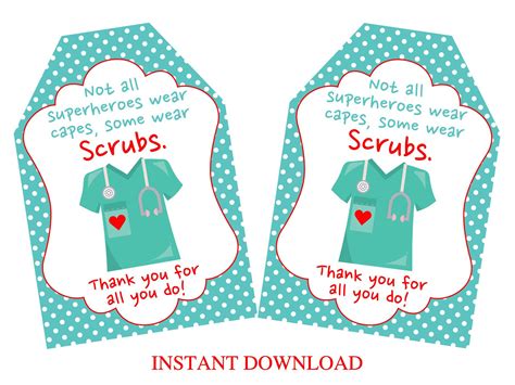 Thank You Tag Printable, Boy Printable, Thank You Tags, Printables, Thank You Nurse Gifts ...