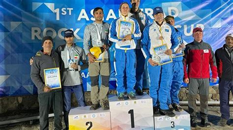 Iran's runner-up in Asian climbing competition