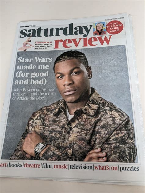 TIMES REVIEW 18/03/2023 John Boyega Star Wars Interview ...