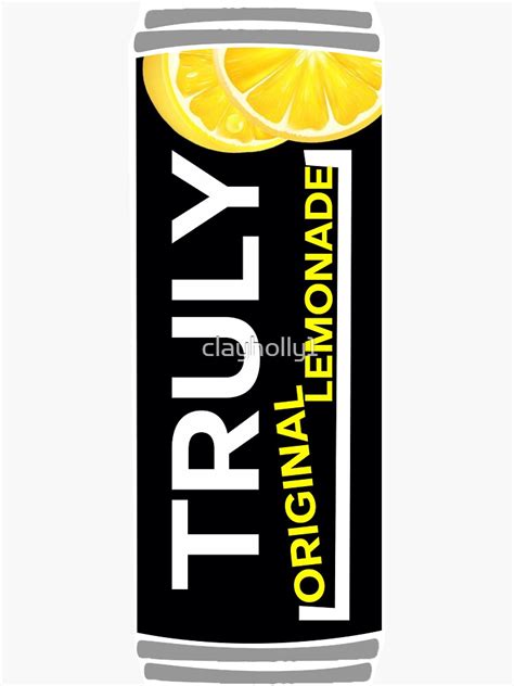 "Truly Lemonade Hard Seltzer" Sticker for Sale by clayholly1 | Redbubble