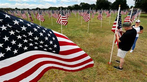 In Arlington, 911 American flags will honor the ‘presence of heroes ...