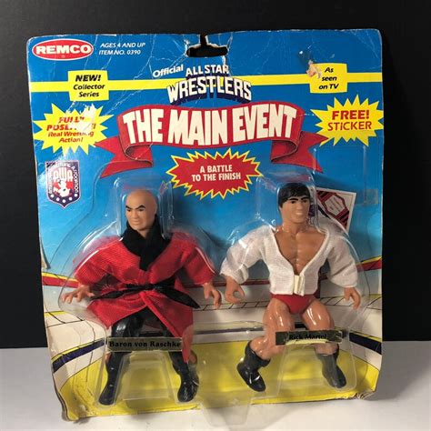 1985 REMCO AWA WRESTLERS Main Event Action Figures Vintage Moc | Etsy