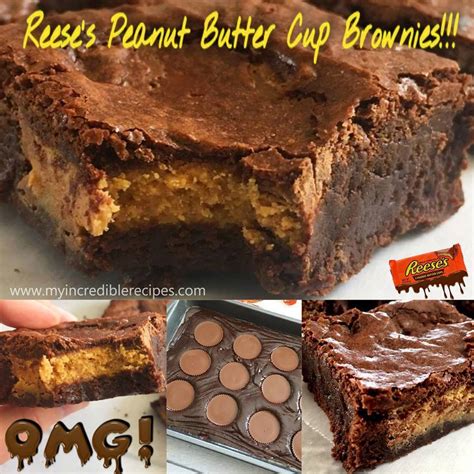 Homemade Reeses Peanut Butter Cup Brownies! - My Incredible Recipes