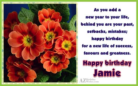 Happy Birthday Jamie