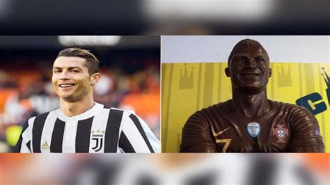 Choconaldo! Chocolatier makes 120-kg chocolate statue of Cristiano ...