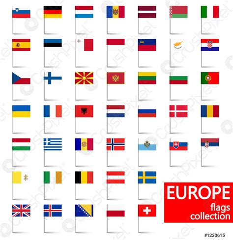 Europe Flags Countries