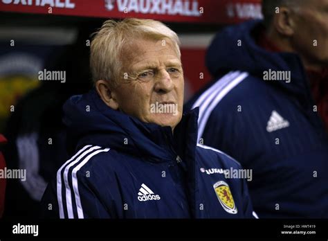 Scotland manager Gordon Strachan before the International Friendly ...