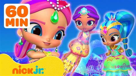 Shimmer and Shine's Mermaid Adventures! 🧜‍♀️ w/ Leah and Arabella | 1 Hour Compilation | Nick Jr ...