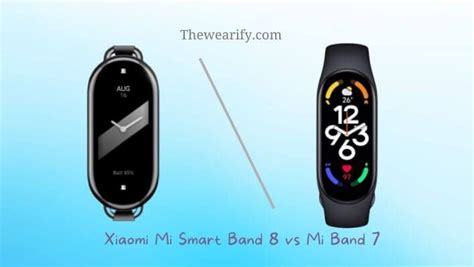 Xiaomi Mi Smart Band 8 vs Mi Band 7 Tech Review, Wearable Technology ...