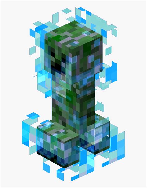 Minecraft Creeper , Png Download - Minecraft Charged Creeper ...