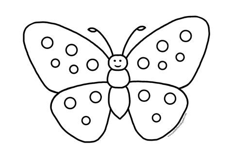 Easy Butterfly Coloring Pages - FREE Download - Underbart skapad