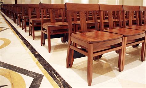 Church Chairs . Stacking Wood chairs for churches and chapels