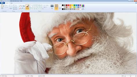 Unbelievably Realistic Microsoft Paint Art : Santa Claus Speed Painting ...